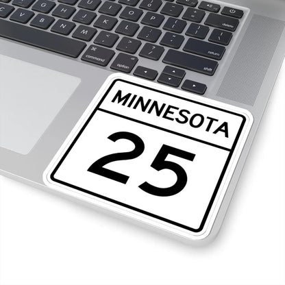 MN-25 1948 (Minnesota) (Road Sign) STICKER Vinyl Kiss-Cut Decal - The Sticker Space