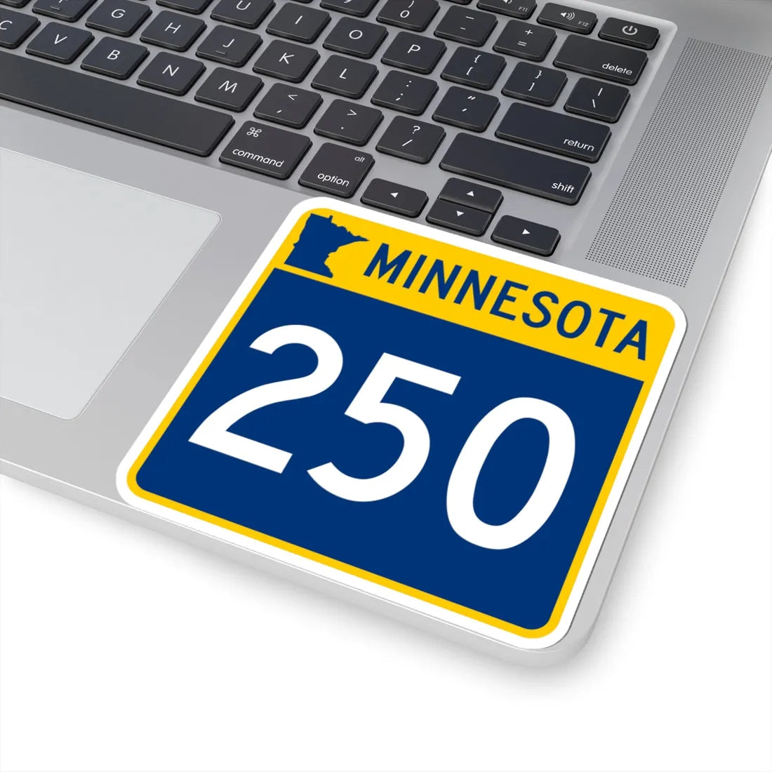MN-250 (Minnesota) (Road Sign) STICKER Vinyl Kiss-Cut Decal - The Sticker Space