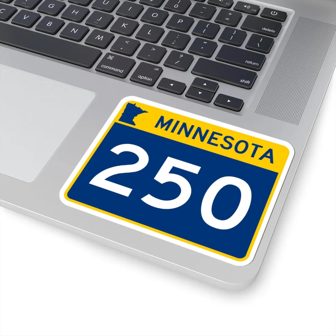 MN-250 wide (Minnesota) (Road Sign) STICKER Vinyl Kiss-Cut Decal - The Sticker Space