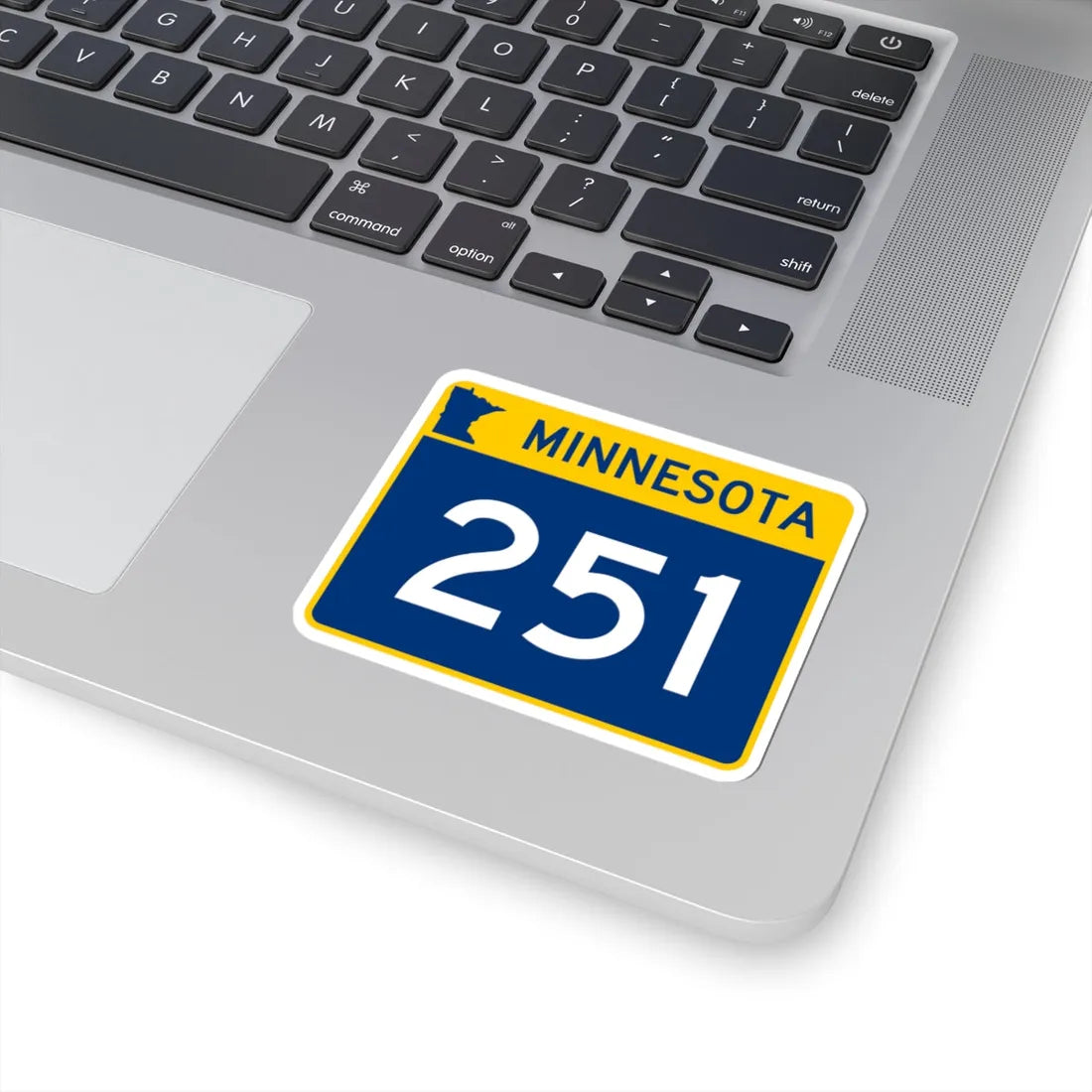 MN-251 wide (Minnesota) (Road Sign) STICKER Vinyl Kiss-Cut Decal - The Sticker Space