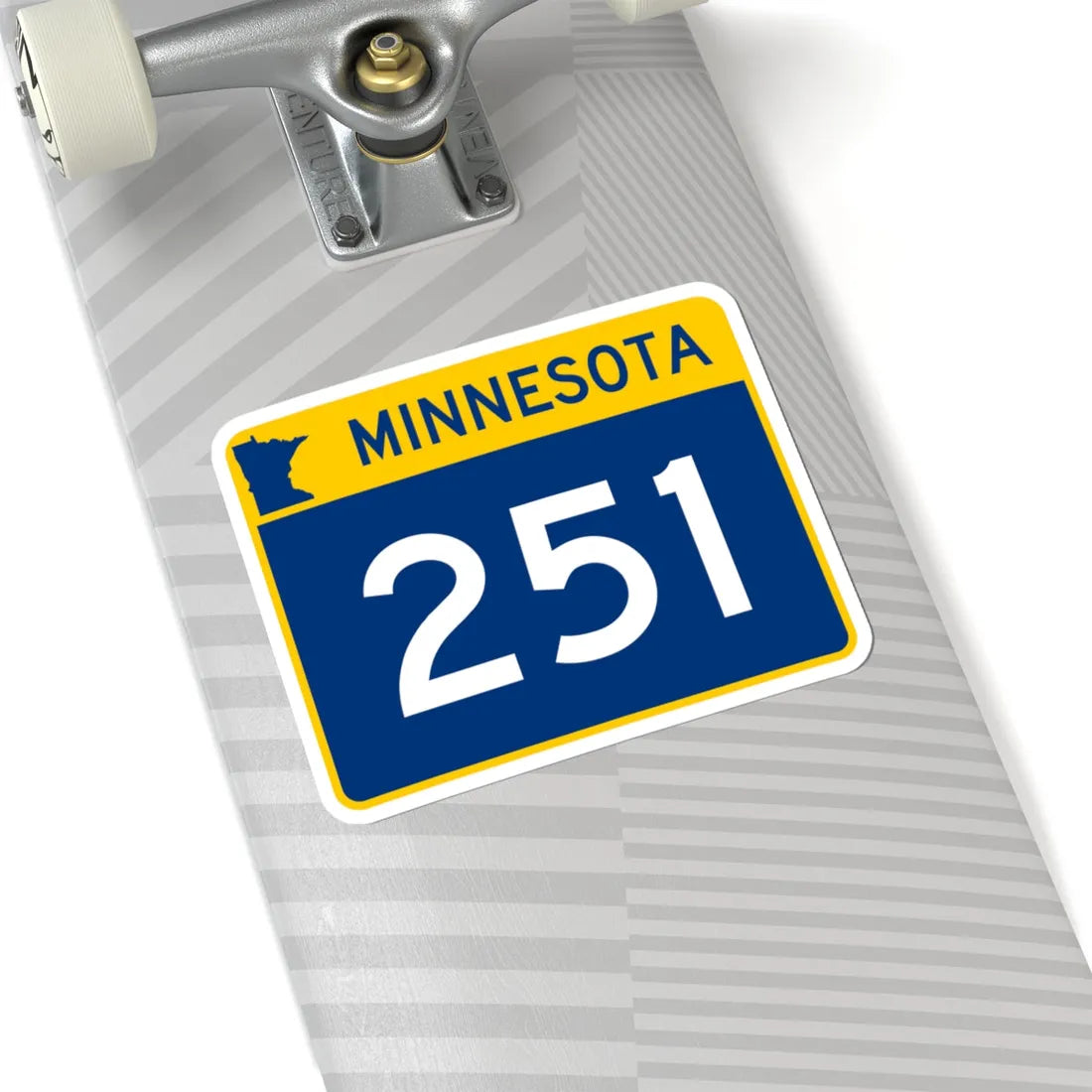 MN-251 wide (Minnesota) (Road Sign) STICKER Vinyl Kiss-Cut Decal - The Sticker Space