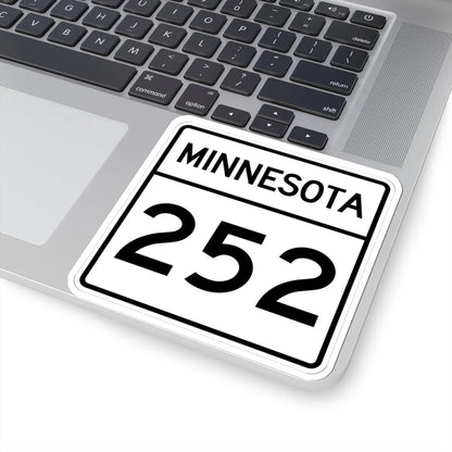 MN-252 1948 (Minnesota) (Road Sign) STICKER Vinyl Kiss-Cut Decal - The Sticker Space