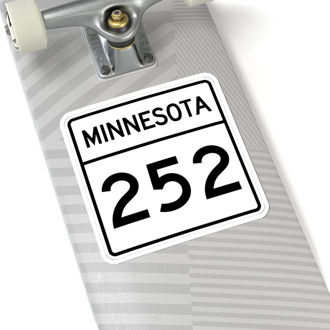 MN-252 1948 (Minnesota) (Road Sign) STICKER Vinyl Kiss-Cut Decal - The Sticker Space