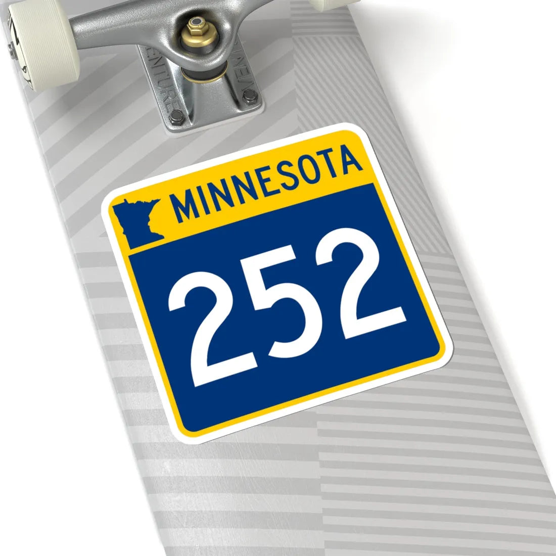 MN-252 (Minnesota) (Road Sign) STICKER Vinyl Kiss-Cut Decal - The Sticker Space