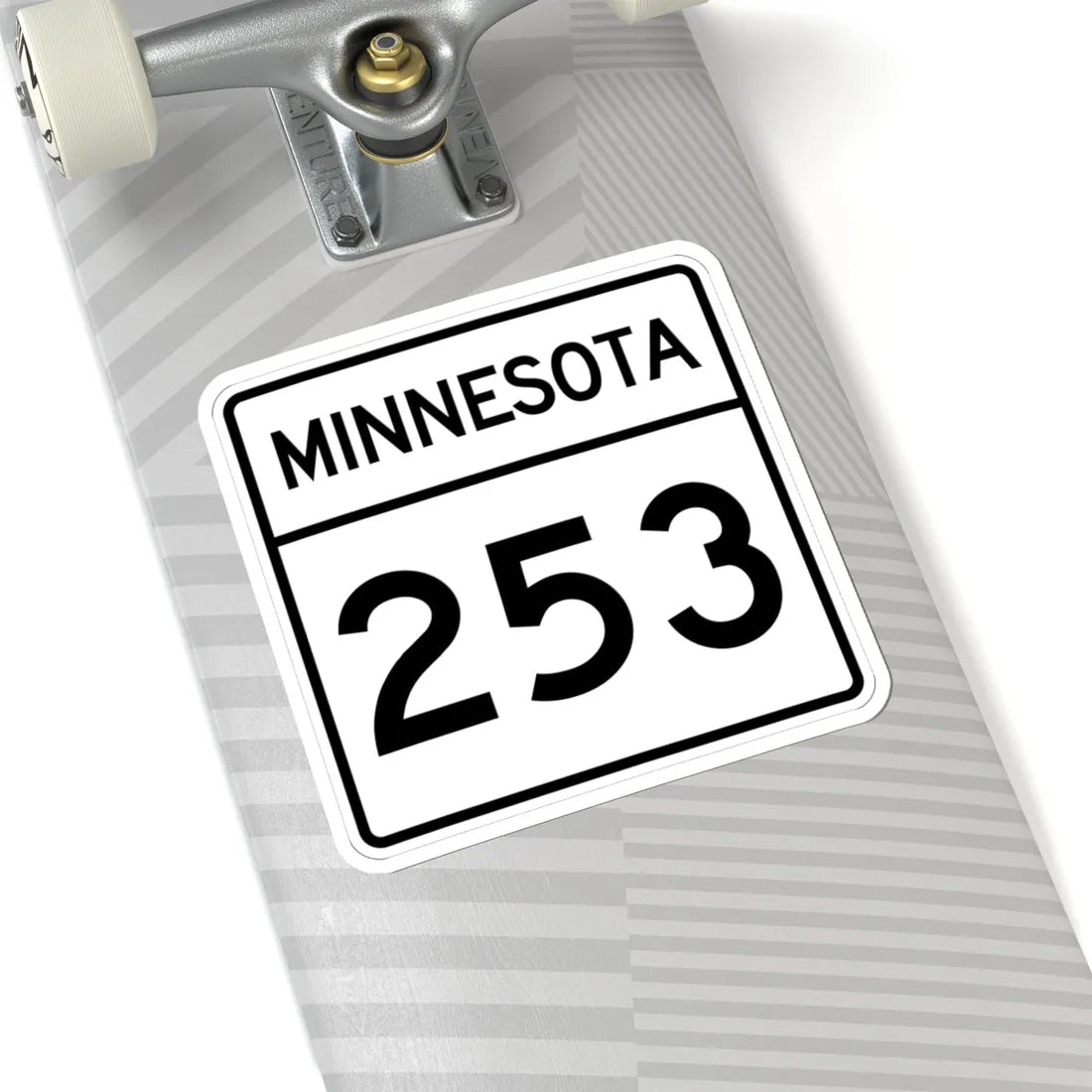 MN-253 1948 (Minnesota) (Road Sign) STICKER Vinyl Kiss-Cut Decal - The Sticker Space
