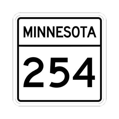 MN-254 1948 (Minnesota) (Road Sign) STICKER Vinyl Kiss-Cut Decal 4 Inch White - The Sticker Space