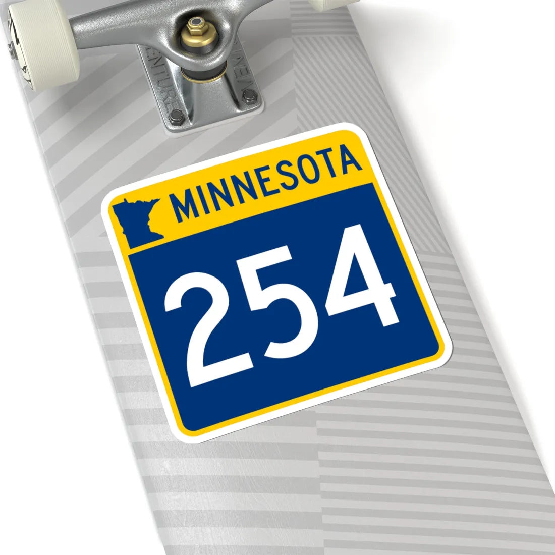 MN-254 (Minnesota) (Road Sign) STICKER Vinyl Kiss-Cut Decal - The Sticker Space