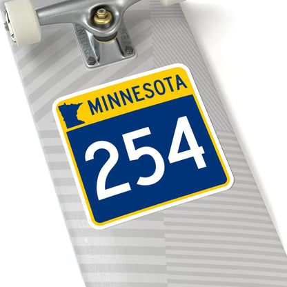 MN-254 (Minnesota) (Road Sign) STICKER Vinyl Kiss-Cut Decal - The Sticker Space