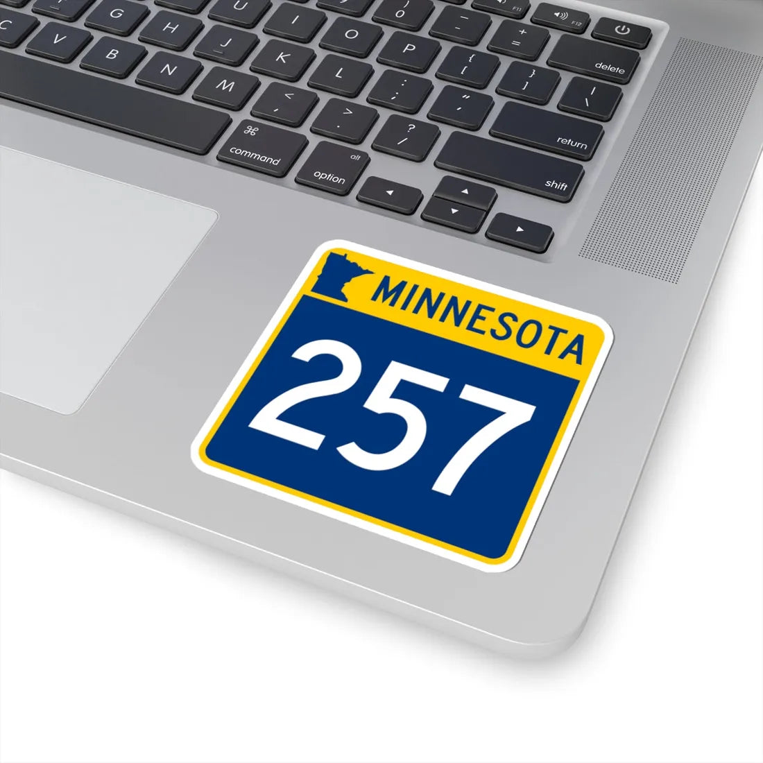 MN-257 (Minnesota) (Road Sign) STICKER Vinyl Kiss-Cut Decal - The Sticker Space