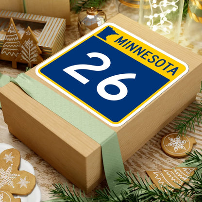 MN-26 (Minnesota) (Road Sign) STICKER Vinyl Kiss-Cut Decal - The Sticker Space