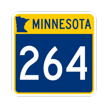 MN-264 (Minnesota) (Road Sign) STICKER Vinyl Kiss-Cut Decal 3 Inch White - The Sticker Space