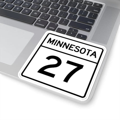MN-27 1948 (Minnesota) (Road Sign) STICKER Vinyl Kiss-Cut Decal - The Sticker Space