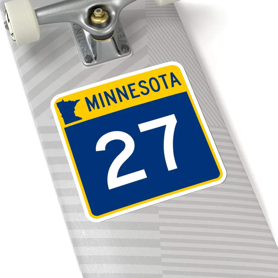 MN-27 (Minnesota) (Road Sign) STICKER Vinyl Kiss-Cut Decal - The Sticker Space