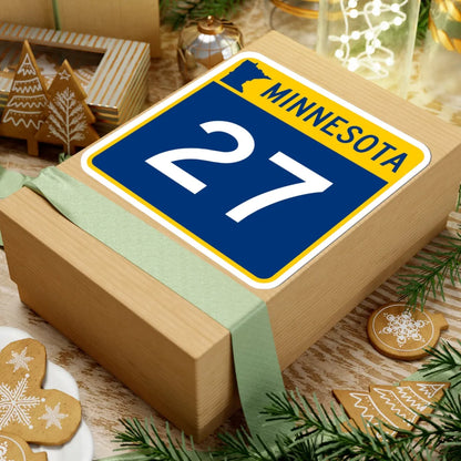 MN-27 (Minnesota) (Road Sign) STICKER Vinyl Kiss-Cut Decal - The Sticker Space