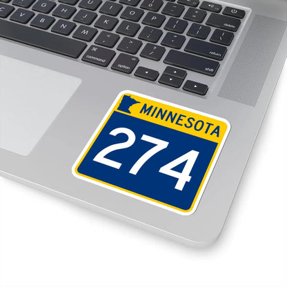 MN-274 (Minnesota) (Road Sign) STICKER Vinyl Kiss-Cut Decal - The Sticker Space
