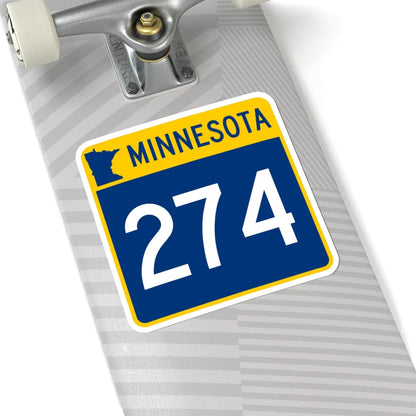 MN-274 (Minnesota) (Road Sign) STICKER Vinyl Kiss-Cut Decal - The Sticker Space