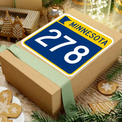 MN-278 (Minnesota) (Road Sign) STICKER Vinyl Kiss-Cut Decal - The Sticker Space