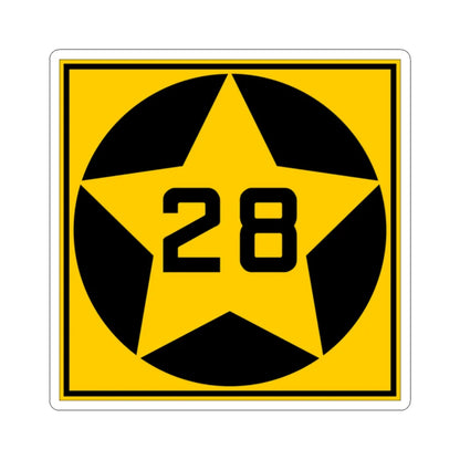 MN-28 1920 (Minnesota) (Road Sign) STICKER Vinyl Kiss-Cut Decal 2 Inch White - The Sticker Space