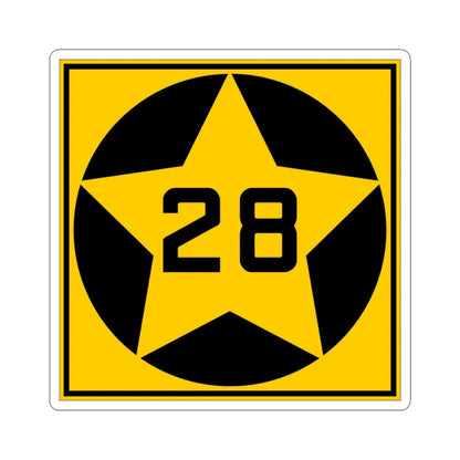 MN-28 1920 (Minnesota) (Road Sign) STICKER Vinyl Kiss-Cut Decal 3 Inch White - The Sticker Space