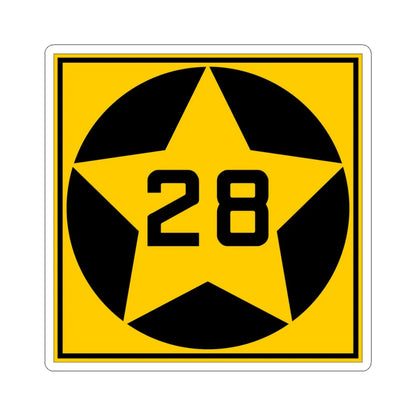 MN-28 1920 (Minnesota) (Road Sign) STICKER Vinyl Kiss-Cut Decal 4 Inch White - The Sticker Space