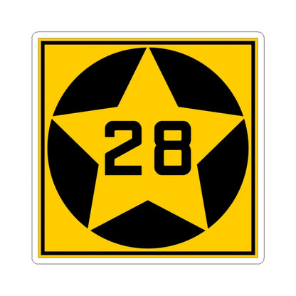 MN-28 1920 (Minnesota) (Road Sign) STICKER Vinyl Kiss-Cut Decal 6 Inch White - The Sticker Space