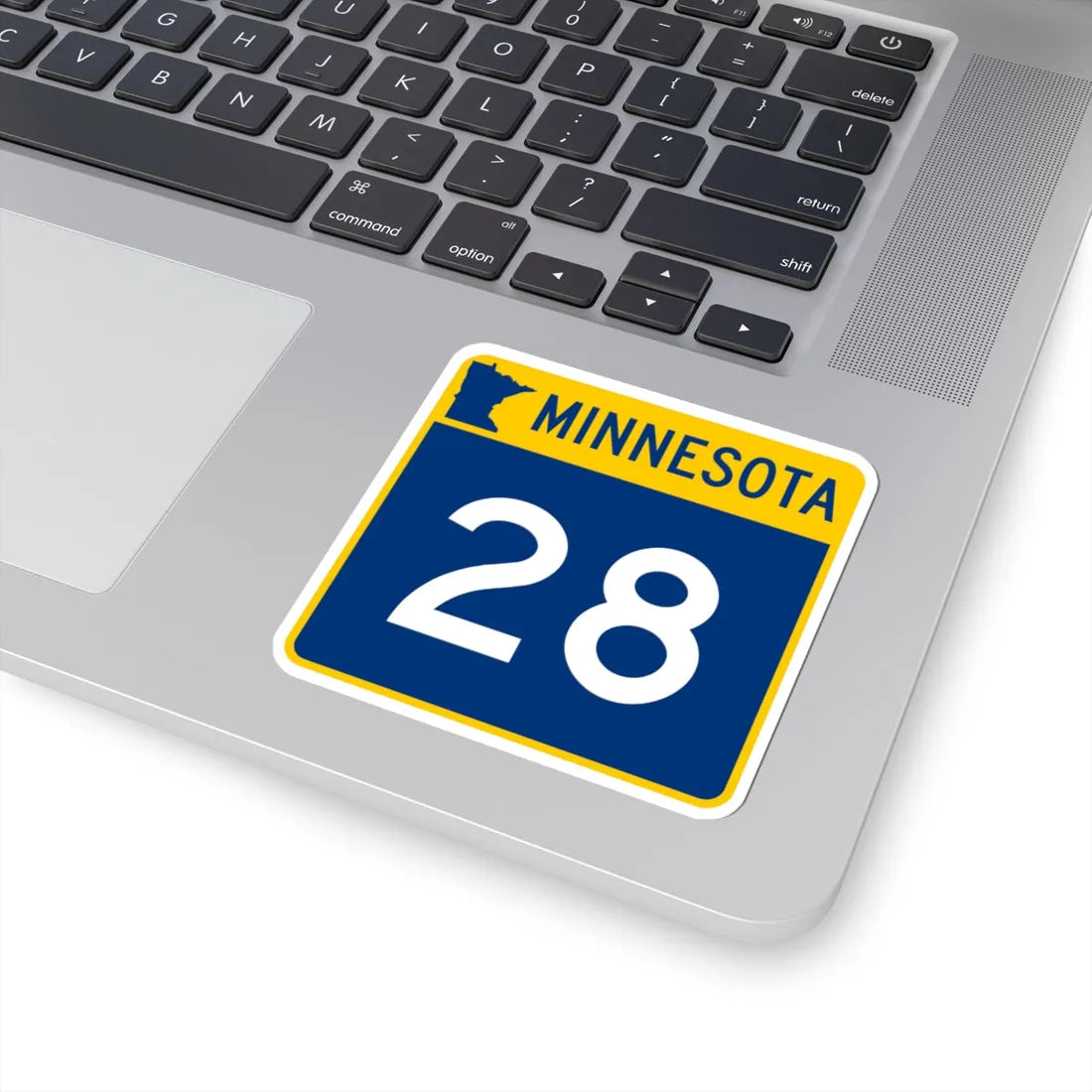 MN-28 (Minnesota) (Road Sign) STICKER Vinyl Kiss-Cut Decal - The Sticker Space