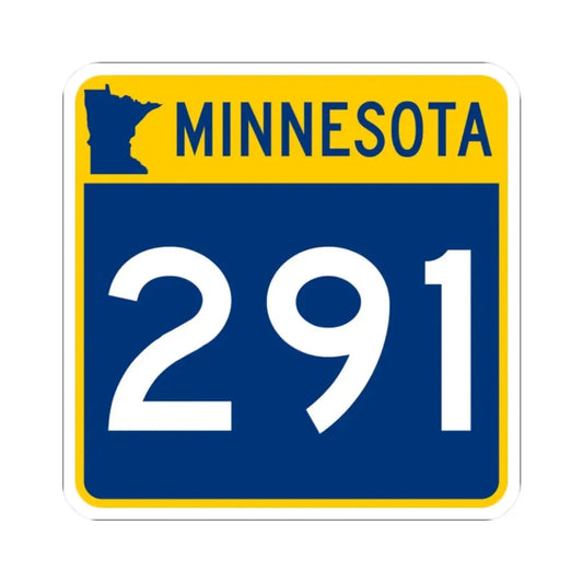 MN-291 (Minnesota) (Road Sign) STICKER Vinyl Kiss-Cut Decal 2 Inch White - The Sticker Space