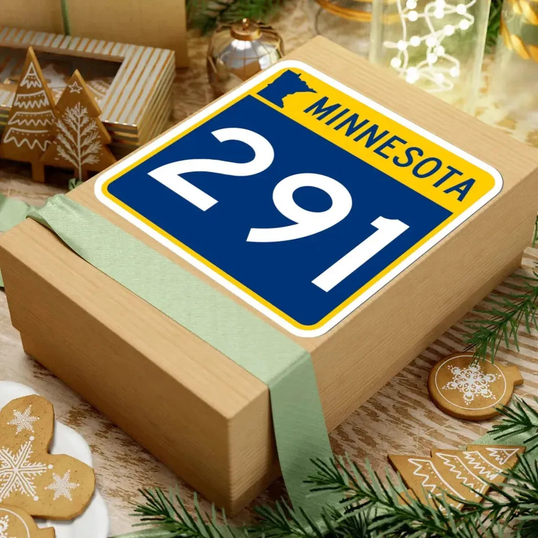 MN-291 (Minnesota) (Road Sign) STICKER Vinyl Kiss-Cut Decal - The Sticker Space