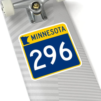 MN-296 (Minnesota) (Road Sign) STICKER Vinyl Kiss-Cut Decal - The Sticker Space