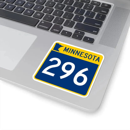 MN-296 (Minnesota) (Road Sign) STICKER Vinyl Kiss-Cut Decal - The Sticker Space