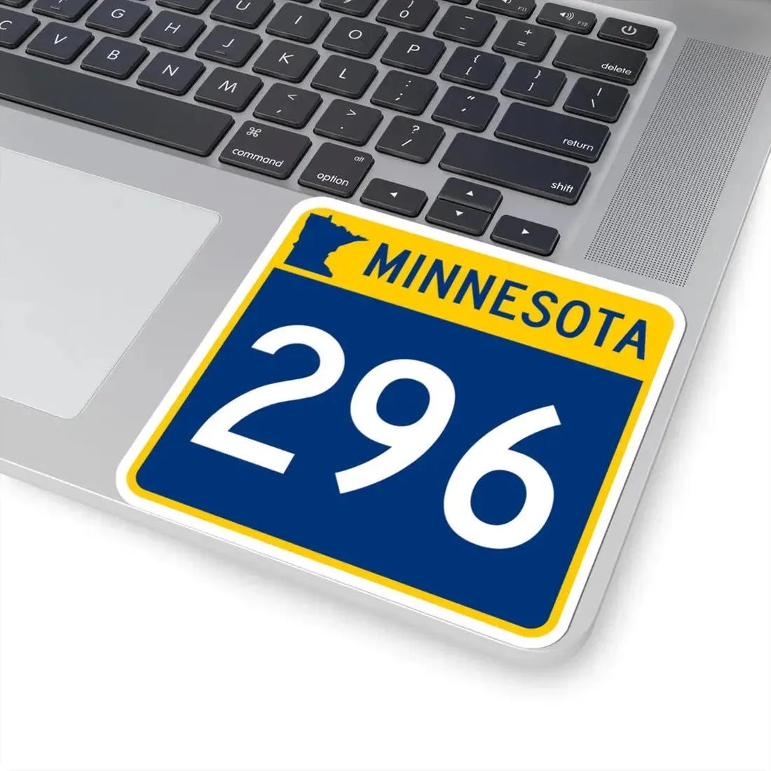 MN-296 (Minnesota) (Road Sign) STICKER Vinyl Kiss-Cut Decal - The Sticker Space