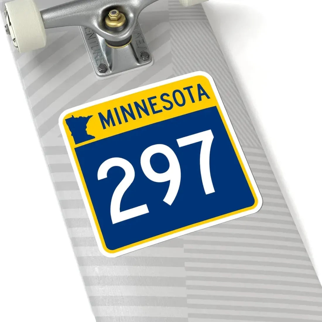 MN-297 (Minnesota) (Road Sign) STICKER Vinyl Kiss-Cut Decal - The Sticker Space