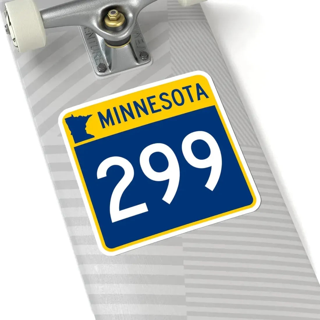 MN-299 (Minnesota) (Road Sign) STICKER Vinyl Kiss-Cut Decal - The Sticker Space
