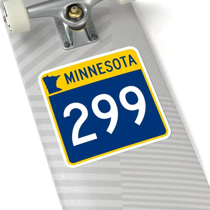 MN-299 (Minnesota) (Road Sign) STICKER Vinyl Kiss-Cut Decal - The Sticker Space
