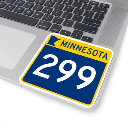 MN-299 (Minnesota) (Road Sign) STICKER Vinyl Kiss-Cut Decal - The Sticker Space