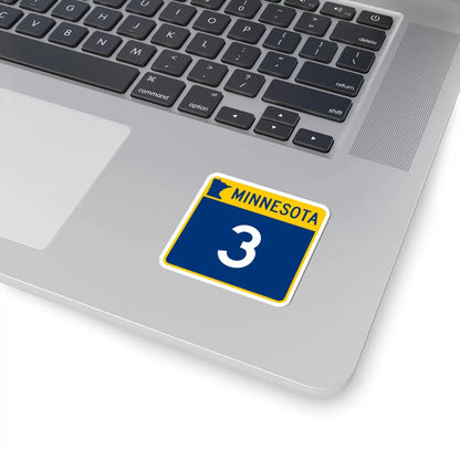 MN-3 (Minnesota) (Road Sign) STICKER Vinyl Kiss-Cut Decal - The Sticker Space
