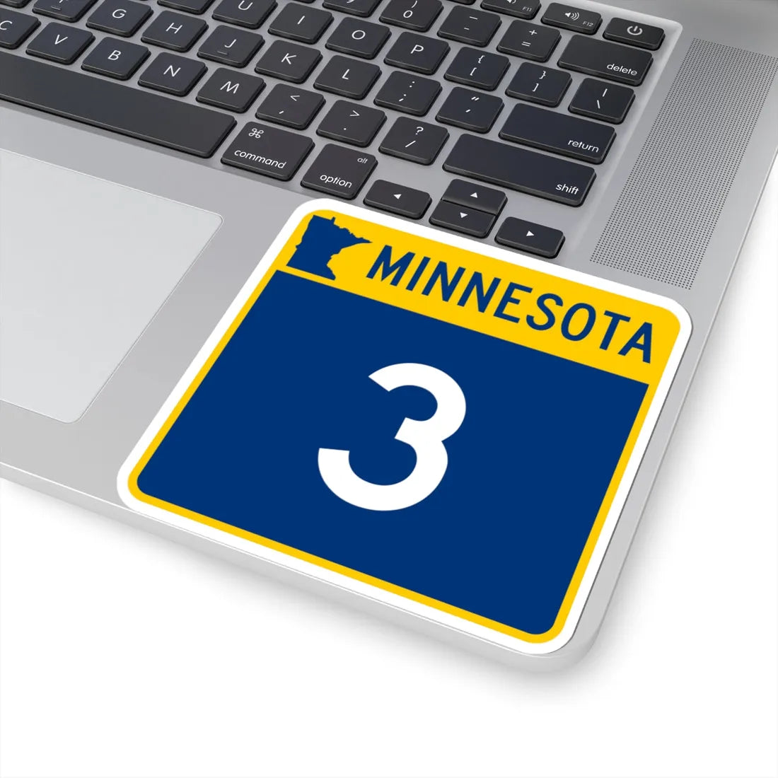 MN-3 (Minnesota) (Road Sign) STICKER Vinyl Kiss-Cut Decal - The Sticker Space