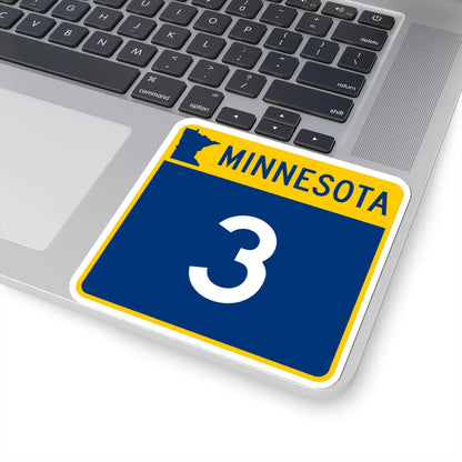 MN-3 (Minnesota) (Road Sign) STICKER Vinyl Kiss-Cut Decal - The Sticker Space