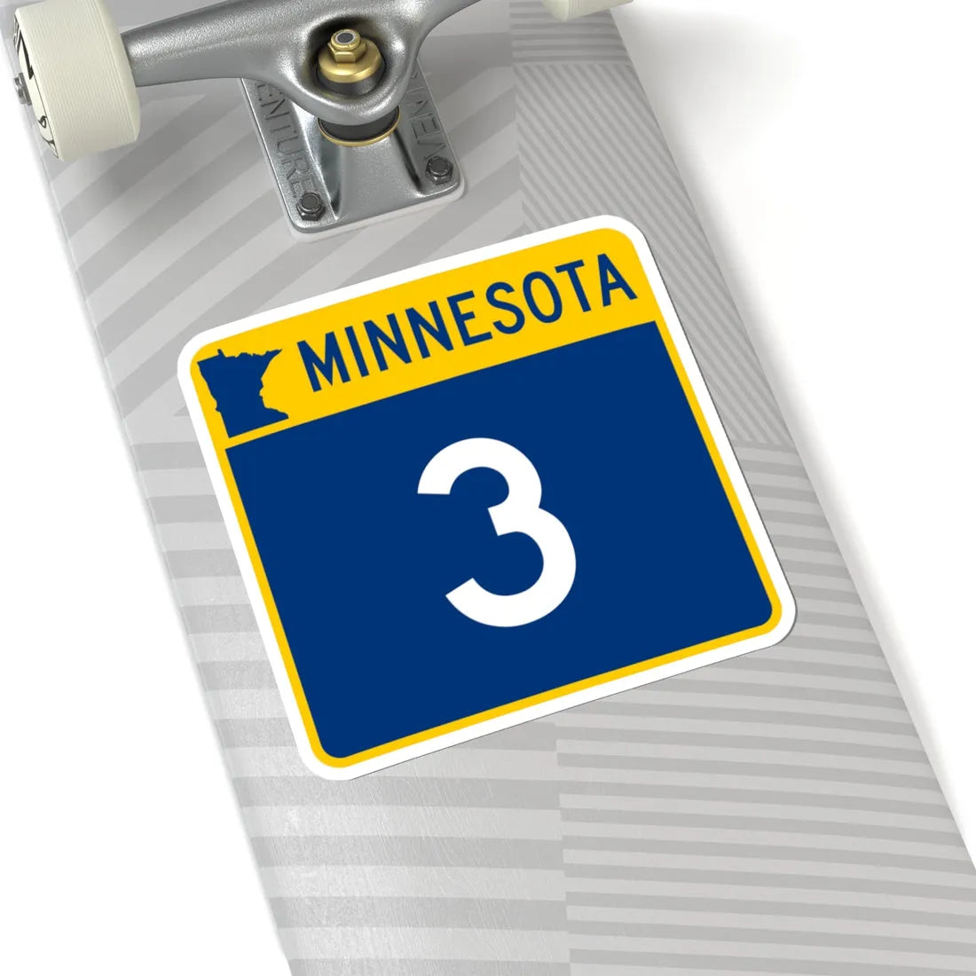 MN-3 (Minnesota) (Road Sign) STICKER Vinyl Kiss-Cut Decal - The Sticker Space