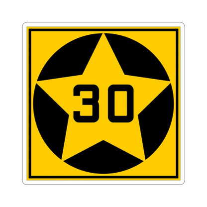MN-30 1920 (Minnesota) (Road Sign) STICKER Vinyl Kiss-Cut Decal 2 Inch White - The Sticker Space