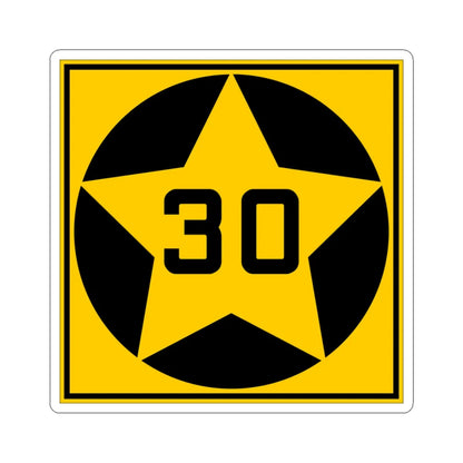 MN-30 1920 (Minnesota) (Road Sign) STICKER Vinyl Kiss-Cut Decal 3 Inch White - The Sticker Space