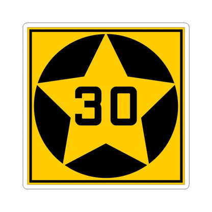 MN-30 1920 (Minnesota) (Road Sign) STICKER Vinyl Kiss-Cut Decal 4 Inch White - The Sticker Space