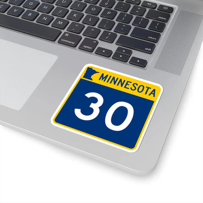 MN-30 (Minnesota) (Road Sign) STICKER Vinyl Kiss-Cut Decal - The Sticker Space