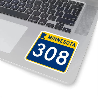 MN-308 (Minnesota) (Road Sign) STICKER Vinyl Kiss-Cut Decal - The Sticker Space