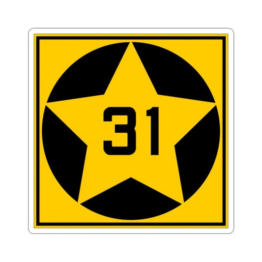 MN-31 1920 (Minnesota) (Road Sign) STICKER Vinyl Kiss-Cut Decal 2 Inch White - The Sticker Space