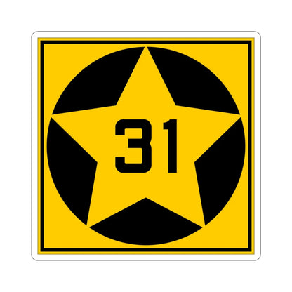 MN-31 1920 (Minnesota) (Road Sign) STICKER Vinyl Kiss-Cut Decal 6 Inch White - The Sticker Space