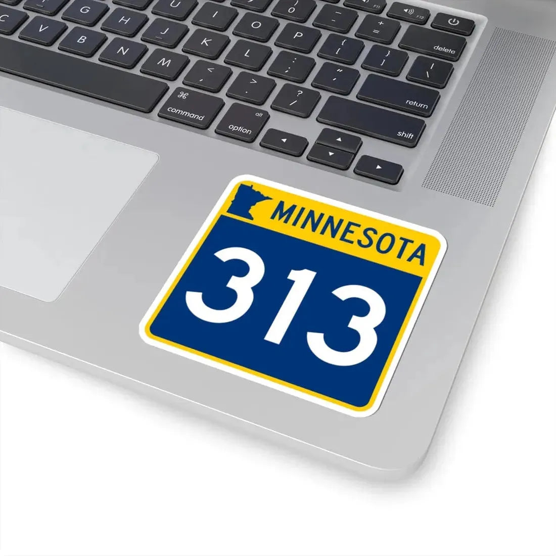 MN-313 (Minnesota) (Road Sign) STICKER Vinyl Kiss-Cut Decal - The Sticker Space