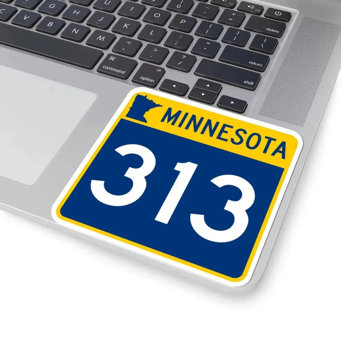 MN-313 (Minnesota) (Road Sign) STICKER Vinyl Kiss-Cut Decal - The Sticker Space