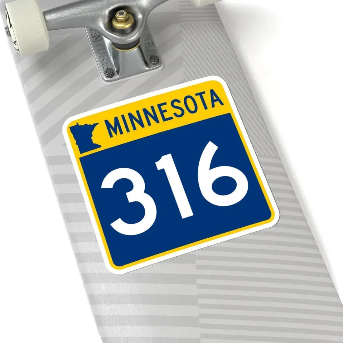 MN-316 (Minnesota) (Road Sign) STICKER Vinyl Kiss-Cut Decal - The Sticker Space