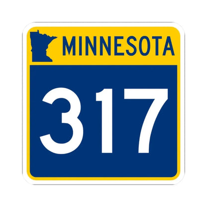 MN-317 (Minnesota) (Road Sign) STICKER Vinyl Kiss-Cut Decal - The Sticker Space